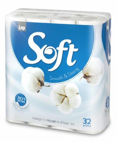 נייר טואלט סופט סילק לבן 32 גליל