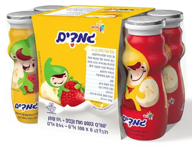 משקה יוגורט גמדים תות בננה, מארז 8 יחידות