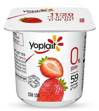 יוגורט יופלה דיאט תות 0% שומן 150 גרם