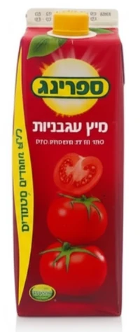 ספרינג עגבניות קרטונית 1 ליטר