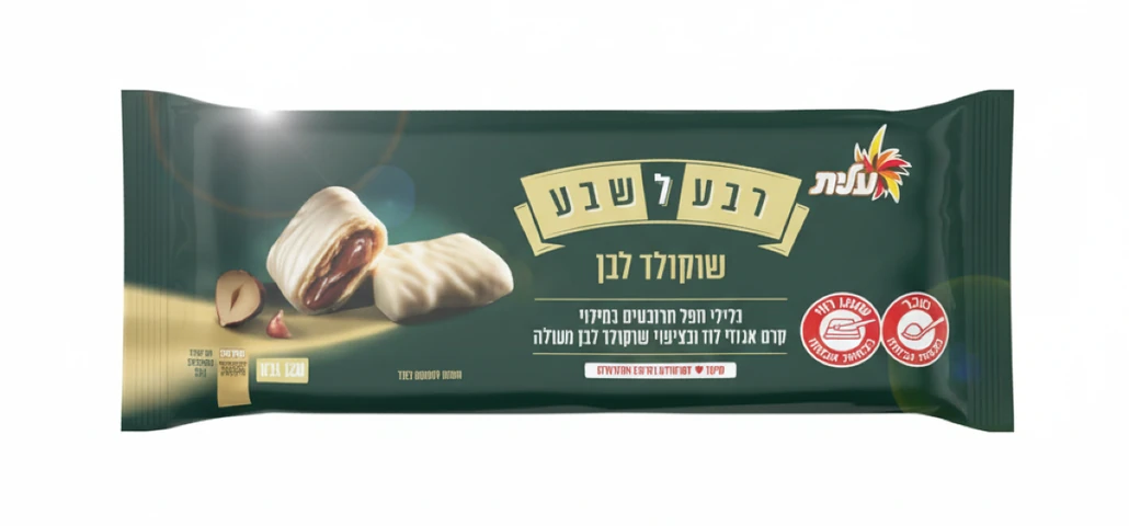 עלית - רבע לשבע שוקולד לבן 120 גרם