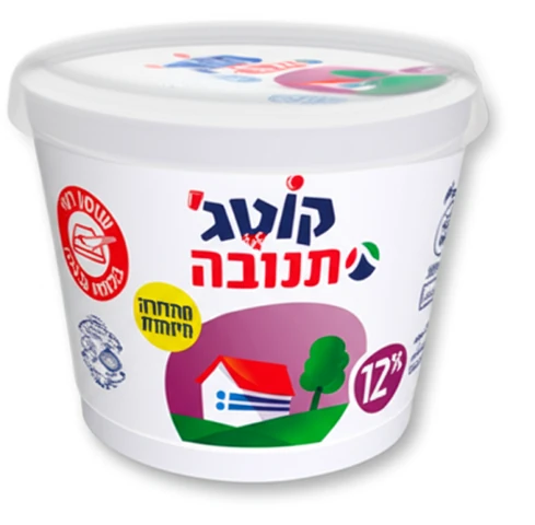 קוטג' תנובה 12% שומן 250 גרם