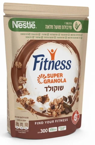 פיטנס גרנולה שוקולד 300 גרם