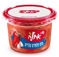 אחלה סלט פלפלים קלויים רצועות 400 גרם