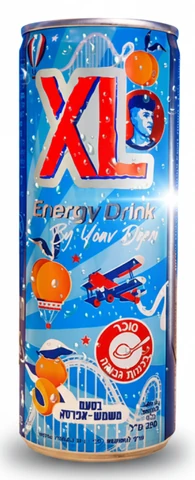 XL משקה אנרגיה בטעם אפרסק משמש 250 מ"ל