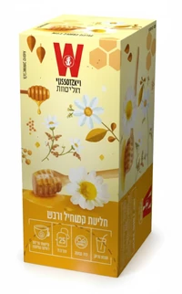תה ויסוצקי קמומיל ודבש גן קסום 25 שקיקים
