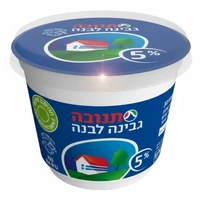 גבינה לבנה רכה 5% שומן 250 גרם תנובה