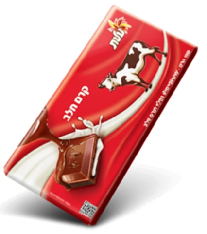 שוקולד פרה חלב במילוי קרם חלב 100 גרם עלית