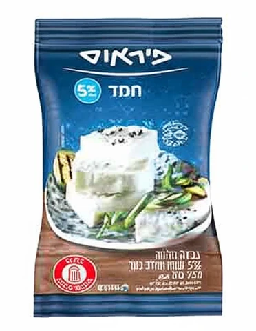 גבינת חמד לייט 5% פיראוס 250 גרם