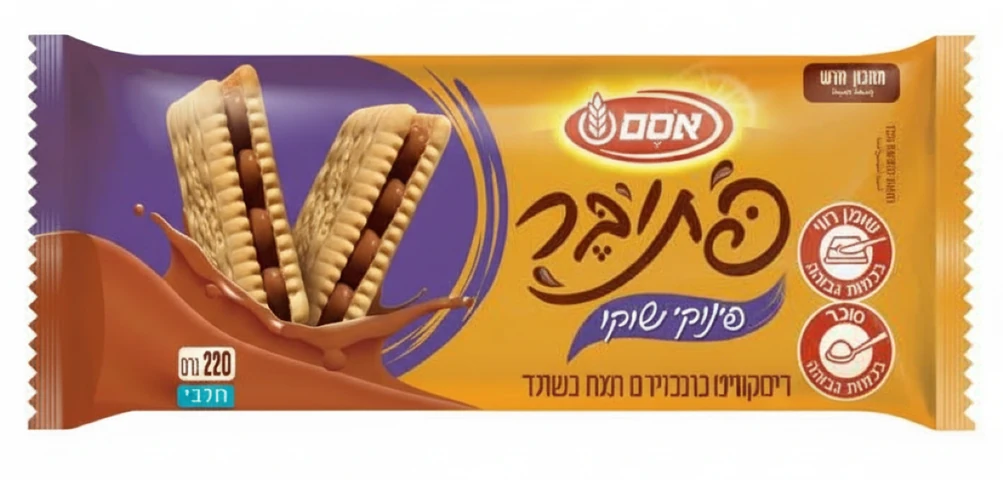 אסם - פתי בר פינוקי שוקו 220 גרם