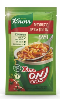 מרק נמס בכוס בטעם עגבניות אקסטרה עם המון אטריות 37 גרם קנור