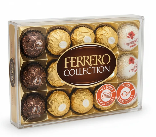 פררו רושה קולקשיין קוקוס ושקד שלם במילוי קרם 172 גרם