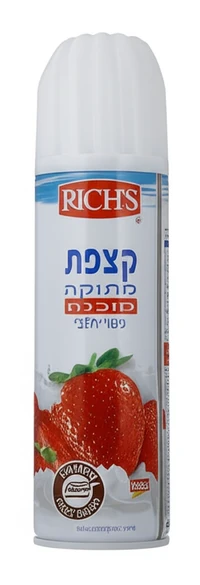 ריצ' קצפת מתוקה מוכנה ספריי מיכל 250 מ"ל