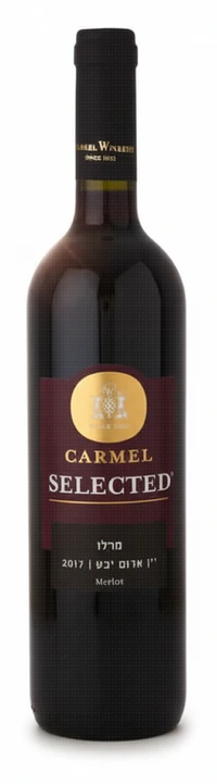 יין מרלו סלקטד 750 מ"ל יקבי כרמל