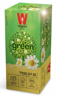 תה ויסוצקי ירוק קמומיל 25 שקיקים
