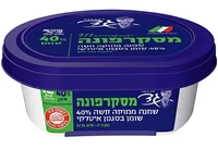 גבינת מסקרפונה 40% בסגנון איטלקי 250 גרם